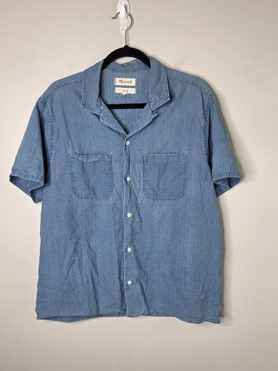 Madewell Other - Madewell Men's Easy Fit Blue Denim Button Up Shirt